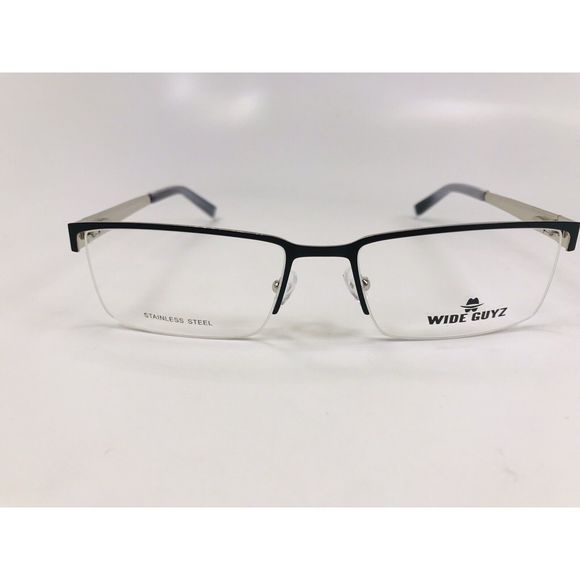 New Wide Guyz Black TONY Eyeglasses 60mm for The Stylish Large Man - Picture 4 of 13